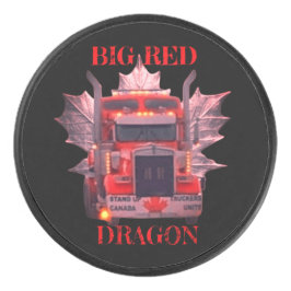 GROTE RODE DRAAK HOCKEY PUCK