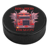 GROTE RODE DRAAK HOCKEY PUCK (3/4)