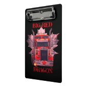 GROTE RODE DRAAK MINI KLEMBORD (Angled2)