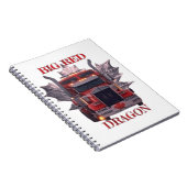 GROTE RODE DRAAK NOTITIEBOEK (Rechterzijde)