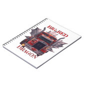 GROTE RODE DRAAK NOTITIEBOEK (Linkerzijde)