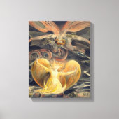 Grote Rode draak van William Blake Canvas Afdruk (Voorkant)