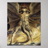 Grote Rode draak van William Blake Poster (Voorkant)