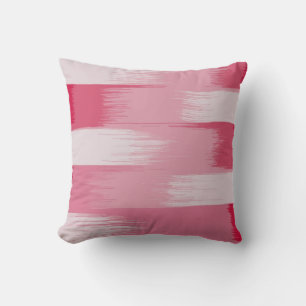 Grote rode en roze strepen kussen
