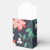 Grote rode en witte kerst, Poinsettias Bedankdoosjes (Geopend)