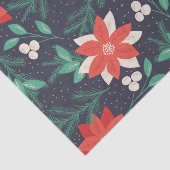 Grote rode en witte kerst, Poinsettias Tissuepapier (Detail)