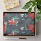 Grote rode en witte kerst, Poinsettias Tissuepapier (Geschenk)