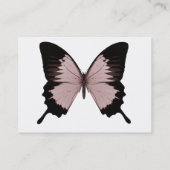 Grote rode en zwarte vlinder visitekaartje (Achterkant)