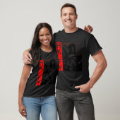 Grote Rode Frame Typografie T-shirt (Unisex)