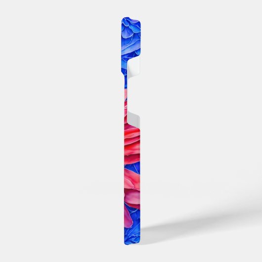 Grote Rode Gerbera Daisy Art Telefoon Case iPhone Hoesje (Linkerkant)