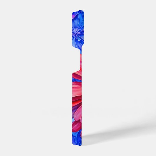 Grote Rode Gerbera Daisy Art Telefoon Case iPhone Hoesje (Rechterkant)