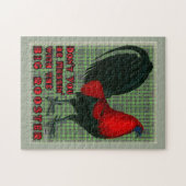 Grote Rode Haan Legpuzzel (Horizontaal)