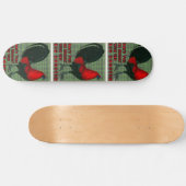 Grote Rode Haan Persoonlijk Skateboard (Horizontaal)