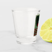 Grote Rode Haan Shot Glas (Links)