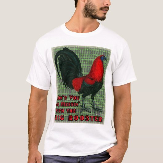 Grote Rode Haan T-shirt (Voorkant)