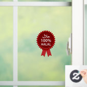 Grote Rode Halal Food Sign Business Window Sticker (Huis)