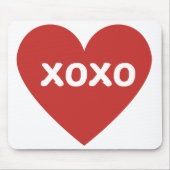 Grote Rode Hart Muismat (Voorkant)