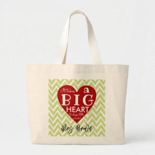 Grote rode-hartleraar in het zenuwstelsel Dank je Tote Bag