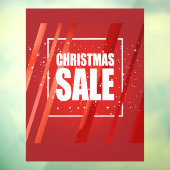 Grote rode KERSTMIS SALE Window Cling Raamsticker (Vel 3)