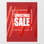 Grote rode KERSTMIS SALE Window Cling Raamsticker (Vel)