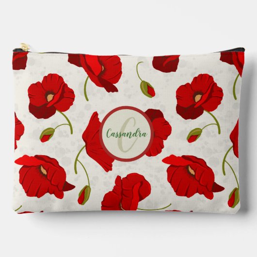 Grote, rode klaprozen, met Monogram Etui (Voorkant)