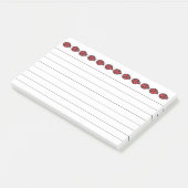 Grote Rode Lieveheersbeestje Post It Notities Post-it® Notes (Schuin)
