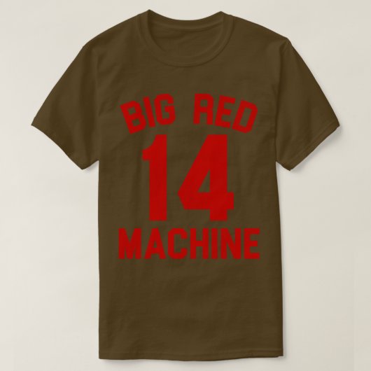 Grote rode machine t-shirt (Design voorkant)