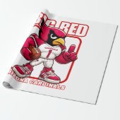 Grote Rode nummer 1 Cadeaupapier (Uitgerold)