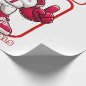 Grote Rode nummer 1 Cadeaupapier (Hoek)