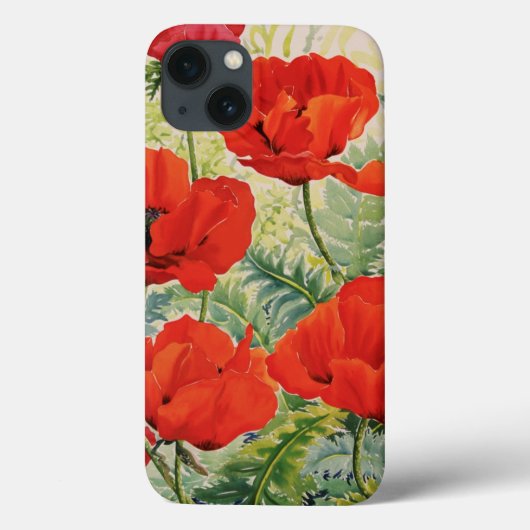 Grote rode papaver Case-Mate iPhone case (Achterkant)