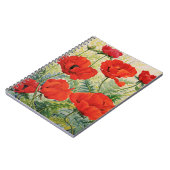 Grote rode papaver notitieboek (Linkerzijde)