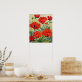 Grote rode papaver poster (Keuken)