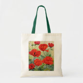 Grote rode papaver tote bag (Voorkant)