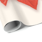 Grote rode Poinsettia Cadeaupapier (Rol Hoek)