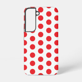 Grote Rode Polka Dots Handdoek Samsung Galaxy Hoesje