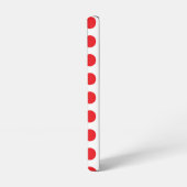 Grote Rode Polka Dots Handdoek Samsung Galaxy Hoesje (Linkerkant)