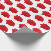 Grote Rode Rozen Cadeaupapier (Hoek)