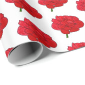 Grote Rode Rozen Cadeaupapier (Rol Hoek)