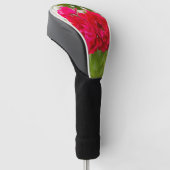 Grote rode rozen in de tuin golfheadcover (Schuin)