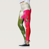 Grote rode rozen in de tuin leggings (Links)