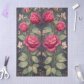 Grote Rode Rozen voor Ambachten & Decoupage Kunstw Tissuepapier (Craft)