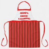 Grote Rode Schort voor thuiskoken van mama met str (Voorkant)