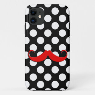 Grote rode snor iPhone 11 hoesje