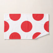 Grote rode stippen bad handdoek (Handdoek)