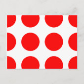 Grote Rode Stippen Briefkaart (Voorkant)