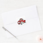 Grote rode truck - Stickers (Envelop)