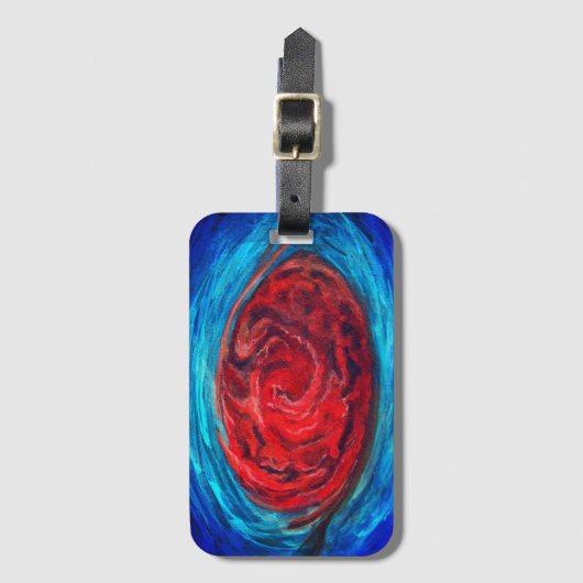 Grote rode vlek van Jupiter Bagagelabel (Voorkant (verticaal))