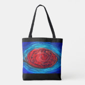 Grote Rode Vlek Van Jupiter Dubbelzijdige Canvas t Tote Bag (Achterkant)