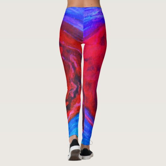 Grote rode vlek van Jupiter Leggings (Achterkant)