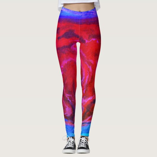 Grote rode vlek van Jupiter Leggings (Voorkant)